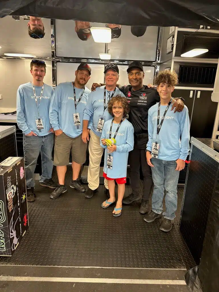 AB Motorsports hospitality guest photo from race weekend